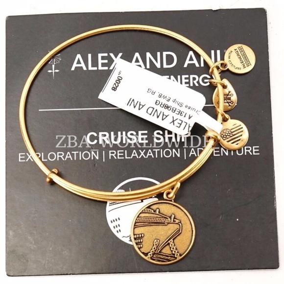 Alex and Ani Cruise Ship Charm Bangle - Picture 2 of 2